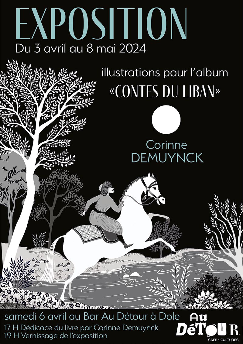 Exposition des illustrations de Corinne Demuynck pour le livre "Conte du Liban"