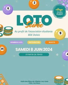 Loto du Bureau des Etudiants Dolois (BDE)