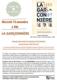 COUP DE CŒUR DU SPECTATEUR - LA GARCONNIERE
