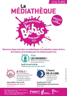 La médiathèque, c’est aussi pour les bébés !