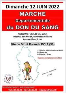 Marche Départementale du Don du Sang
