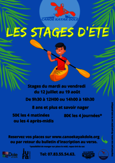 Stages d'été canoë-kayak