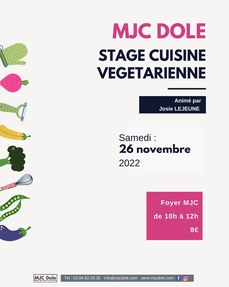 STAGE CUISINE VÉGÉTARIENNE