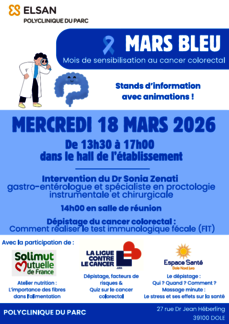 Mars bleu : sensibilisation au cancer colorectal