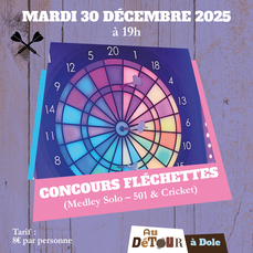 Concours de Fléchettes Medley Solo – 501 & Cricket