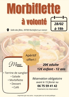 Morbiflette à volonté !