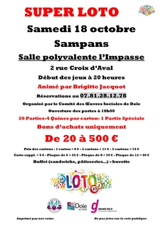 SUPER LOTO DU COS DE DOLE
