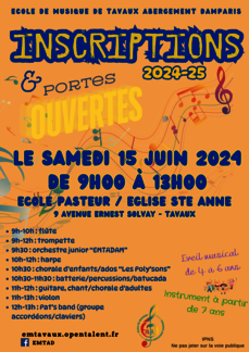 Inscriptions et Portes ouvertes à l'Ecole de Musique