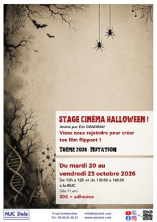 Stage cinéma halloween !