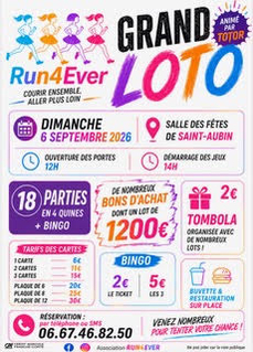 Loto Run4Ever St Aubin