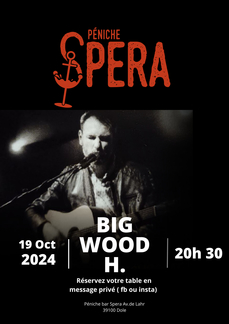 Concert de BIGWOOD H. à la peniche spera