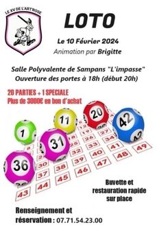 Loto du XV DE L'ART'ROSE