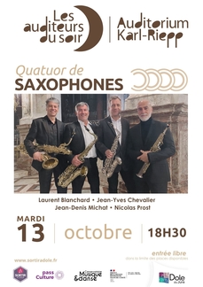 Auditeurs du Soir : Quatuor de saxophones