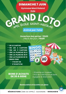 GRAND LOTO ECOLE SAINT NICOLAS