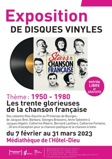 Exposition vinyle : 1950-1980 : Les trente glorieuses de la chanson française