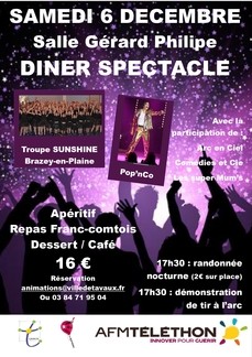 Dîner spectacle du Téléthon