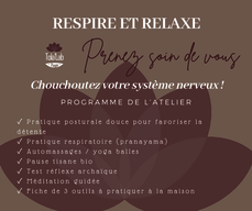 Yoga - Atelier Respire et relaxe