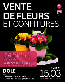 VENTE DE FLEURS ET CONFITURES