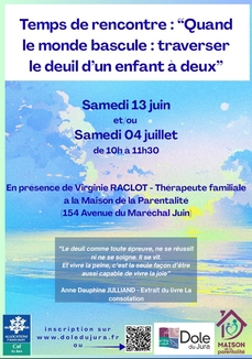 Temps de rencontre "cheminer ensemble après la perte d'un enfant"
