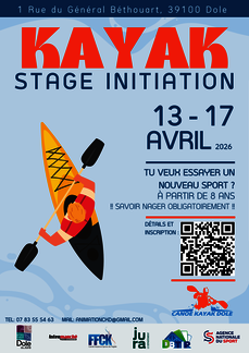 Stage Initiation Kayak de 8 à 11 ans (primaire)