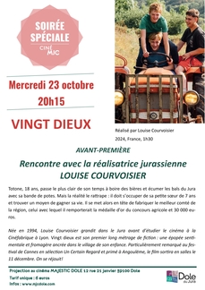 SOIRÉE SPÉCIALE CINÉ MJC - VINGT DIEUX