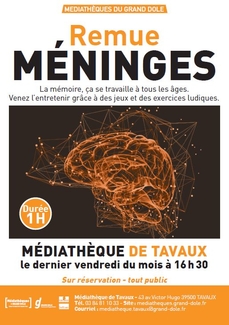 Remue-Méninge : la mémoire ça se travaille à tout âge !