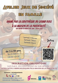 Jeux en famille avec la Ludothèque du Grand Dole