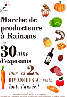 Marché de producteurs et artisans de Rainans