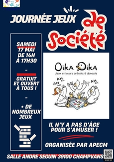 Animation Oika Oika organiser par L'Association des Parents d'Eleves de Champvans-Monnières