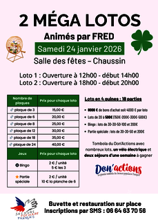 2 Méga lotos solidaires