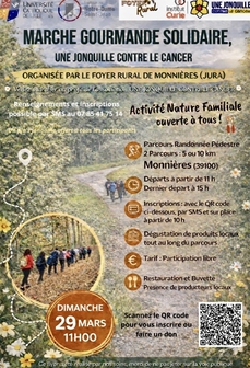 Marche Gourmande Solidaire : Une Jonquille contre le Cancer