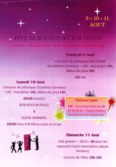Fête patronale de Rochefort-sur-Nenon