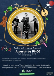 Atelier Concert Musique Irlandaise - ADMR