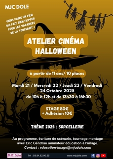 atelier cinéma Halloween