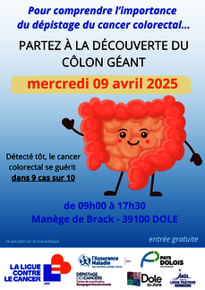 Pour comprendre l'importance du dépistage du cancer colorectal, partez à la découverte du Côlon Géant