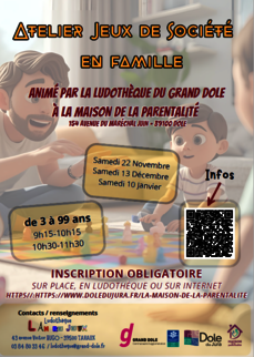 Jeux en famille avec la Ludothèque du Grand Dole