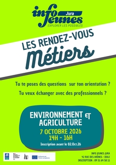 Les rendez-vous métiers de l'Environnement & de l'Agriculture