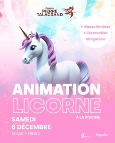 Animation Licorne à la piscine