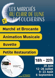 Marché au clair de lune de Foucherans