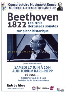 Beethoven 1822, les 3 dernières sonates pour piano historique