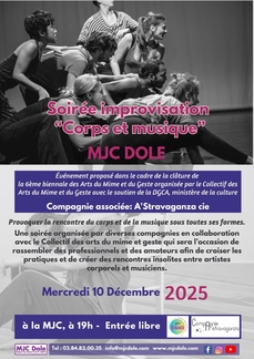 Soirée improvisation “Corps et musique”