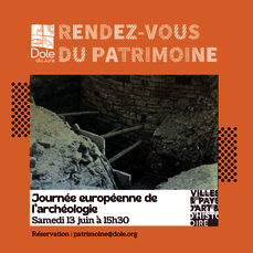 RDV Patrimoine : Journées Européennes de l'Archéologie.