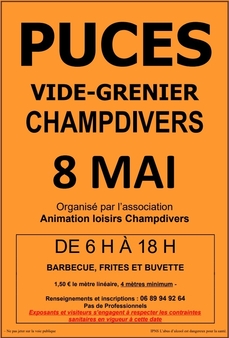 Puces - Brocante - vide grenier CHAMPDIVERS (39)