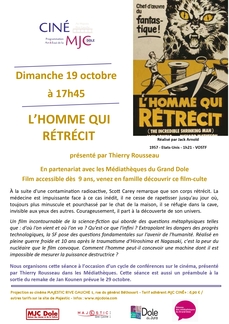SOIRÉE SPÉCIALE CINÉ MJC - L'HOMME QUI RÉTRÉCIT