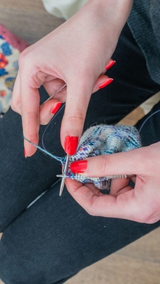 Atelier créatif : tricot en rond