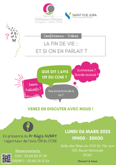 Conférence débat "La fin de vie : Et si on en parlait?"