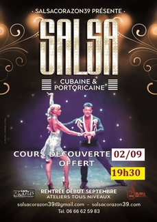 Cours d'essai de Salsa cubaine gratuit