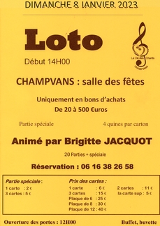 Loto annuel de "la clé des chants"