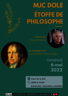 ÉTOFFE DE PHILOSOPHE - Hegel à la MJC !