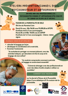 Atelier Eveil psychomoteur et Orthophonie